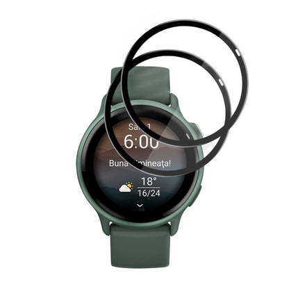 Beskyttelsesfolie Techsuit Nano Flex for Garmin vivoactive 6, Sett med 2 stykker, Plast, Svart