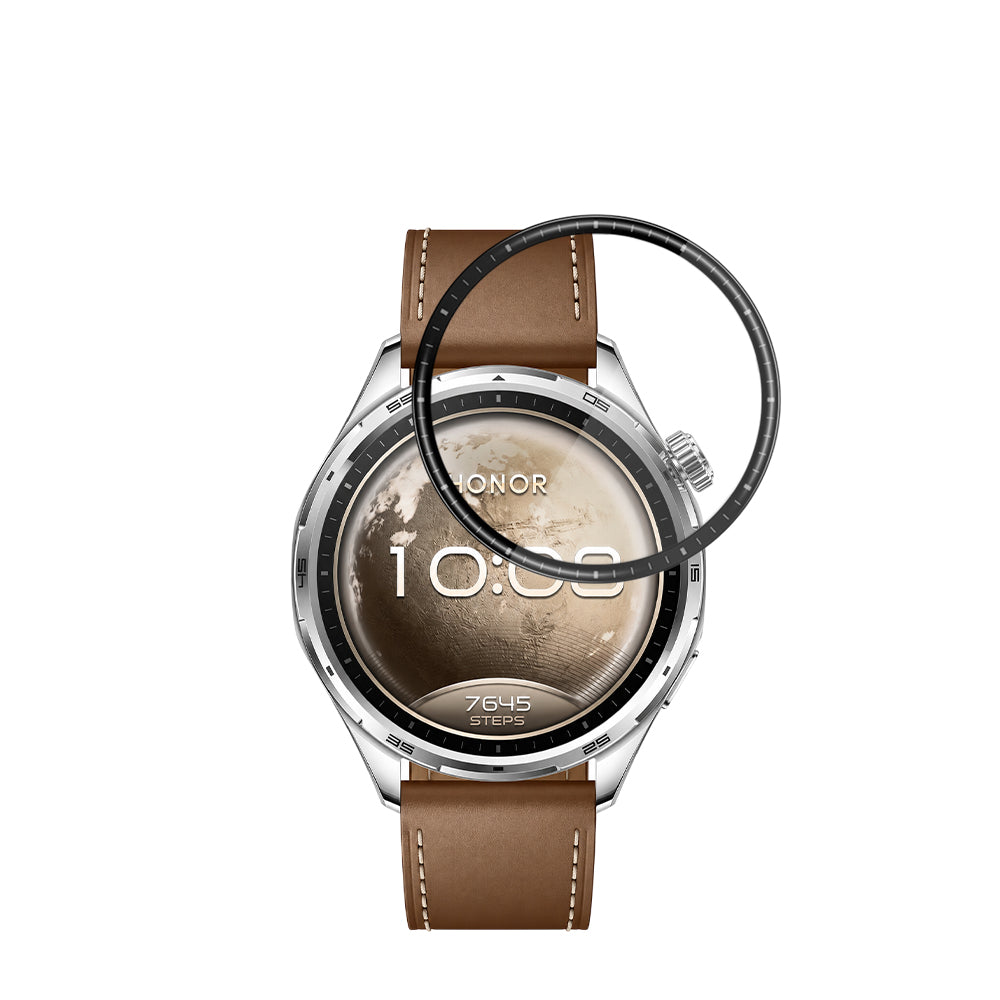 Techsuit Nano Flex Beskyttelsesfilm for Honor Watch 6, Plast, Sett med 2 stk, Svart