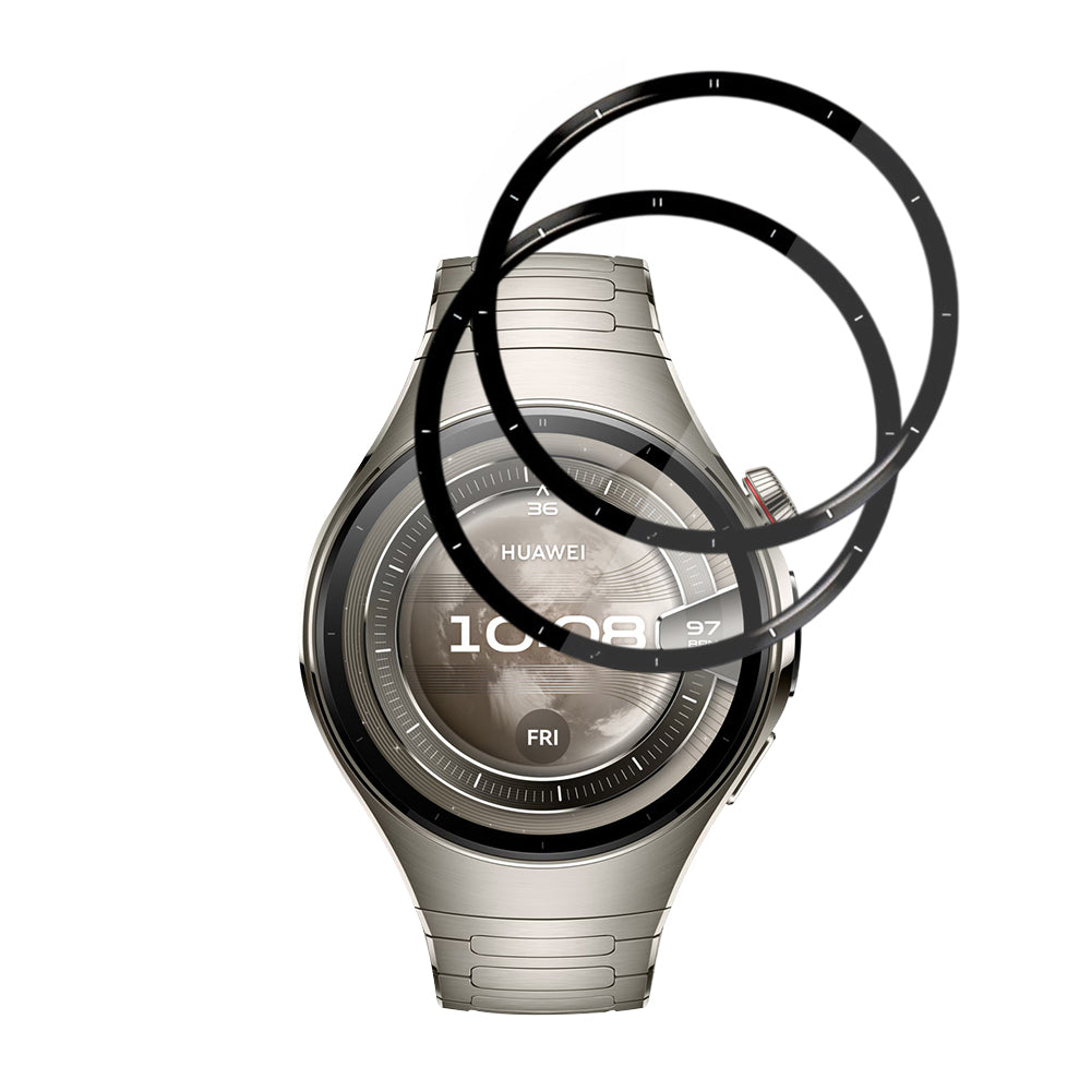 Beskyttelsesfolie Techsuit Nano Flex for Huawei Watch 5 46mm, Sett med 2 stykker, Plast, Svart