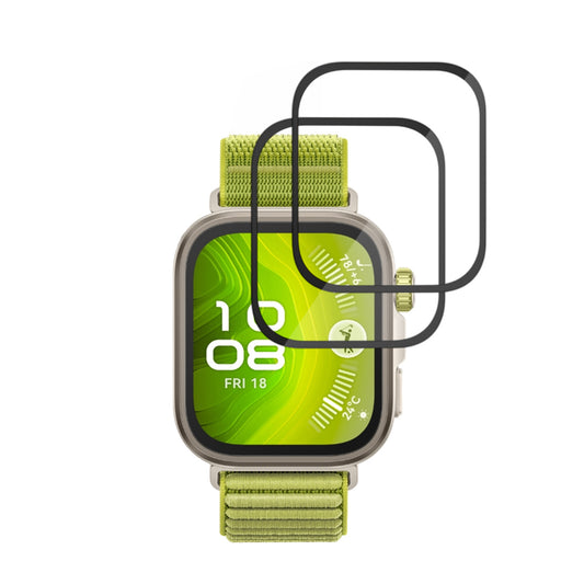 Beskyttelsesfolie Techsuit Nano Flex for Huawei Watch Fit 4 Pro, Sett med 2 stykker, Plast, Svart