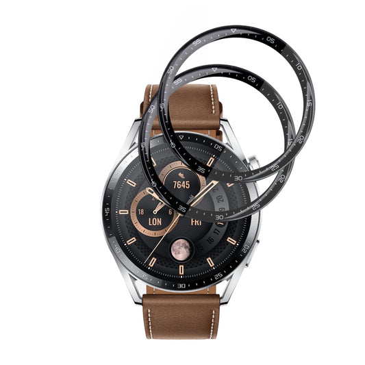Techsuit Nano Flex beskyttelsesfilm for Huawei Watch GT 3 46mm, Sett med 2 stykker, Plast, Svart