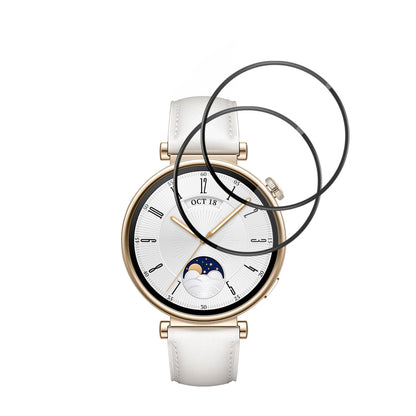 Techsuit Nano Flex beskyttelsesfilm for Huawei Watch GT 4 41mm, Sett med 2 stykker, Plast, Svart