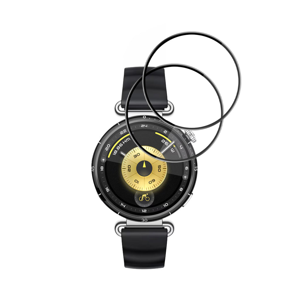 Beskyttelsesfolie Techsuit Nano Flex for Huawei Watch GT 6 41mm, Sett med 2 stykker, Plast, Svart