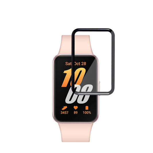 Techsuit Nano Flex Beskyttelsesfilm for Samsung Galaxy Fit3 R39M, Sett med 2 stk, Plast, Svart