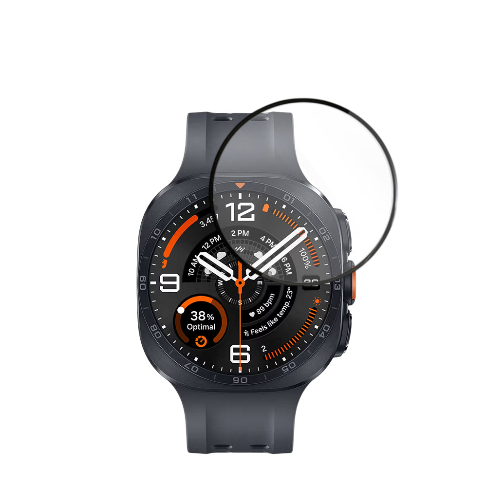 Techsuit Nano Flex Beskyttelsesfilm for Samsung Galaxy Watch Ultra2, Plast, Sett med 2 stk, Svart