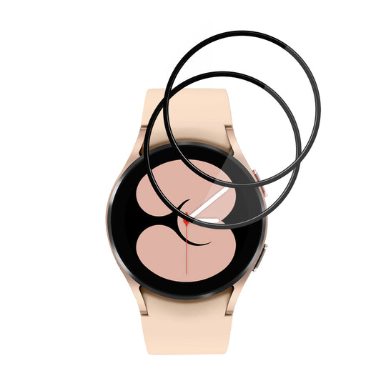 Beskyttelsesfolie Techsuit Nano Flex for Samsung Galaxy Watch4 40mm, Sett med 2 stykker, Plast, Svart