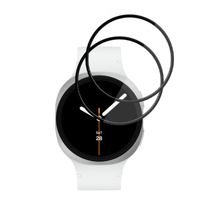 Beskyttelsesfolie Techsuit Nano Flex for Samsung Galaxy Watch8 44mm, Sett med 2 stykker, Plast, Svart