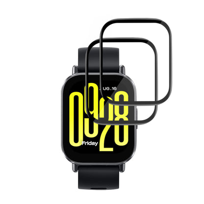 Techsuit Nano Flex beskyttelsesfilm for Xiaomi Redmi Watch 5 Active, Sett med 2 stykker, Plast, Svart