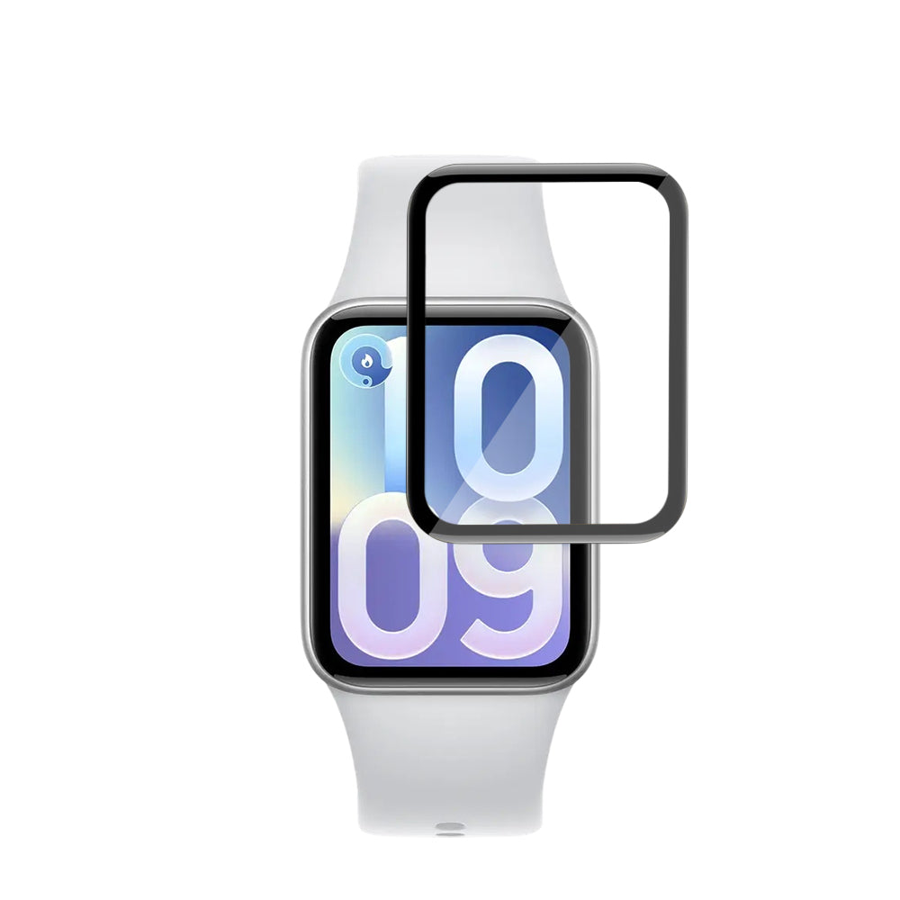 Techsuit Nano Flex beskyttelsesfilm for Xiaomi Smart Band 10 Pro, sett med 2 stk, plast, svart