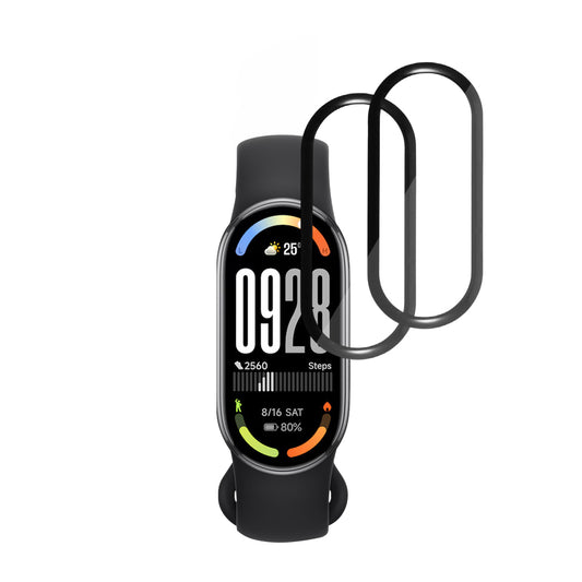Beskyttelsesfolie Techsuit Nano Flex for Xiaomi Smart Band 10, Sett med 2 stykker, Plast, Svart
