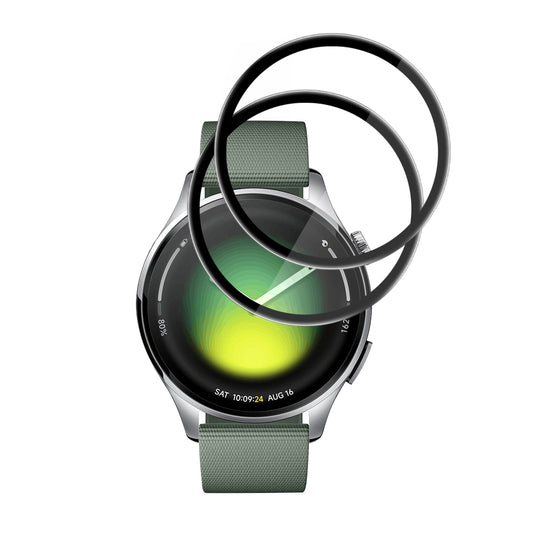 Beskyttelsesfolie Techsuit Nano Flex for Xiaomi Watch 5, Sett med 2 stykker, Plast, Svart