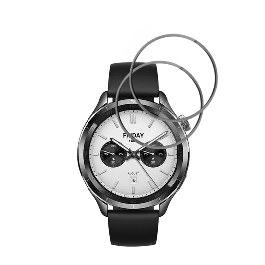 Beskyttelsesfolie Techsuit Nano Flex for Xiaomi Watch S4, Sett med 2 stykker, Plast, Svart