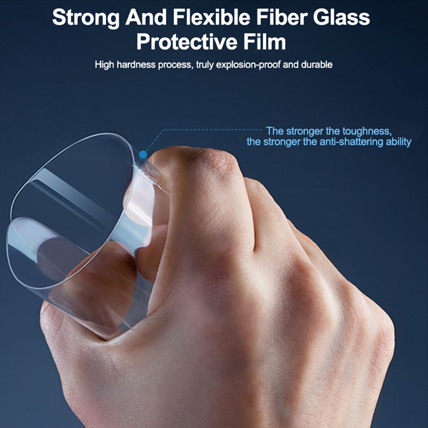 Fleksibel glassfiberfolie Relife GF-7MU for UV vakuumlamineringsmaskin Sunshine C3 Mix Ultra, 120mm x 210mm, sett med 25 stk