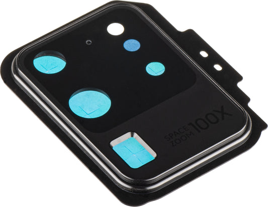 Bakre kameraglass Samsung Galaxy S20 Ultra 5G G988 / S20 Ultra G988, med ramme, svart