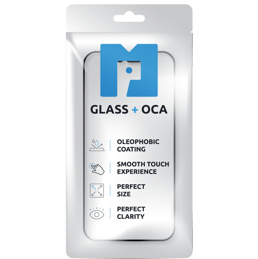 Skjermglass + OCA MP kompatibel med Apple iPhone 17 Pro, Svart