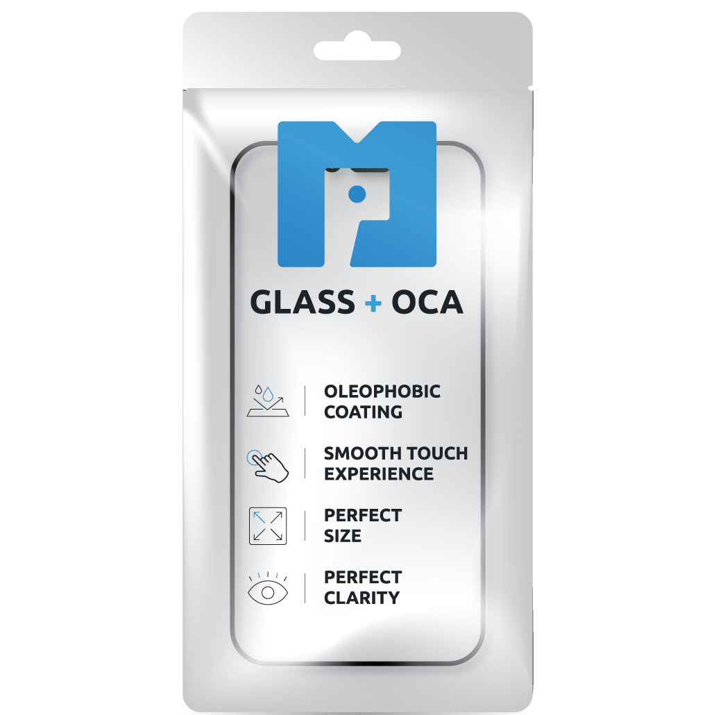 Skjermglass + OCA MP kompatibelt med Apple iPhone 16 Pro Max, Svart