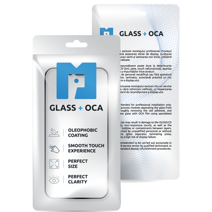 Skjermglass + OCA MP kompatibelt med Apple iPhone 16 Pro, Svart