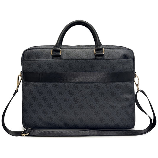 Guess 4G Round Classic Logo-veske for 16-tommers laptop, svart