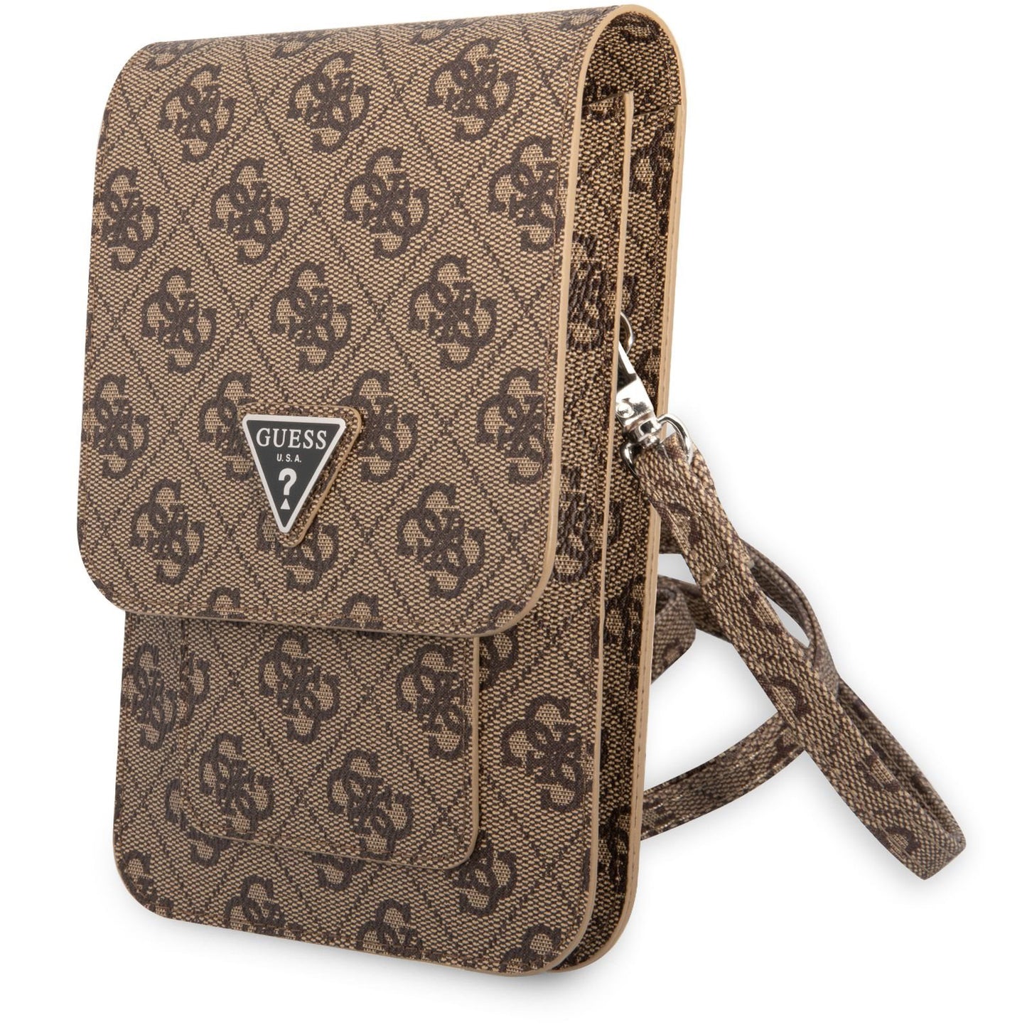 Universell Telefonveske, Guess, 4G Triangle Logo, Brun