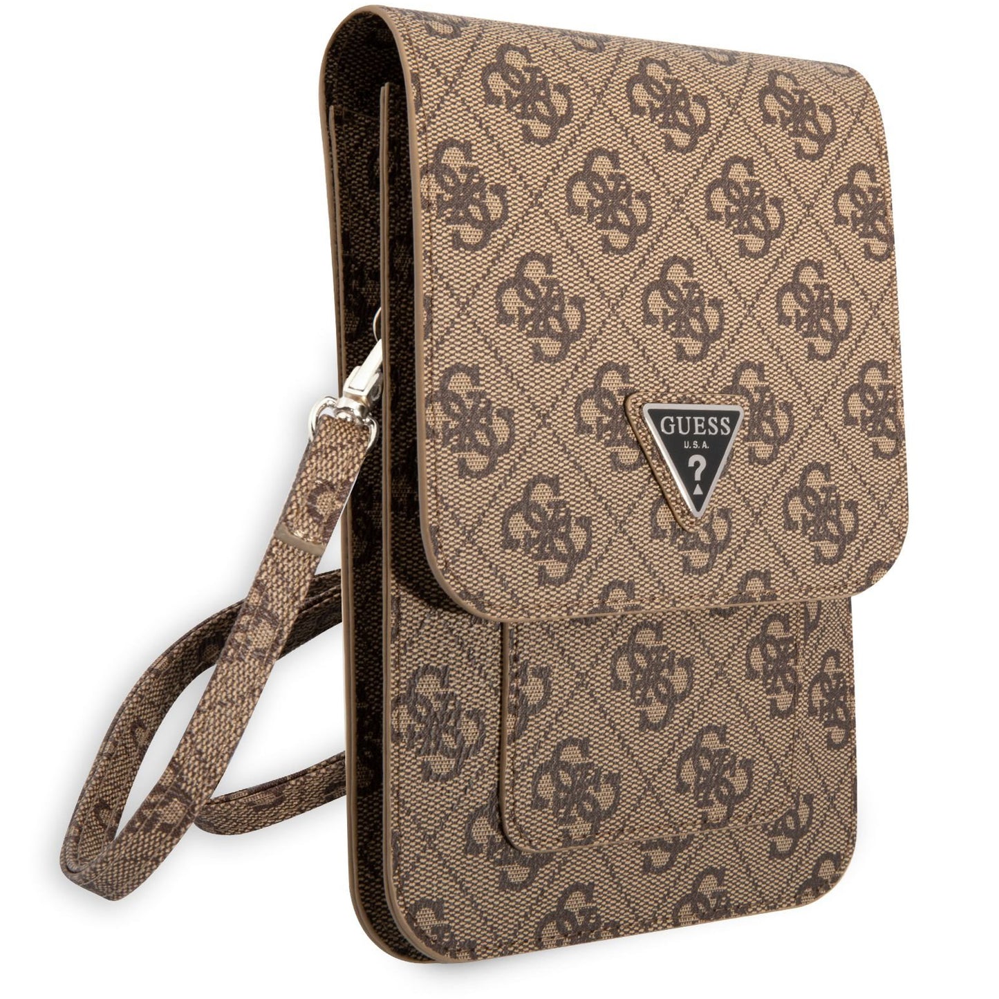 Universell Telefonveske, Guess, 4G Triangle Logo, Brun