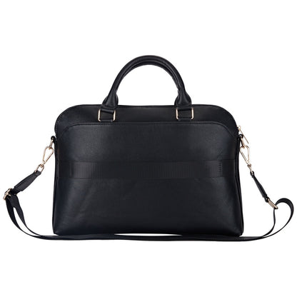 Guess Grained Triangle Logo-veske for 15-tommers laptop, svart