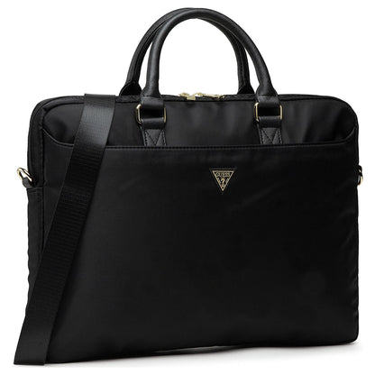 Guess Triangle Logo-veske for 16-tommers laptop, svart