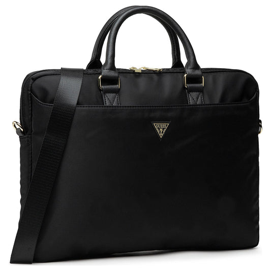 Guess Triangle Logo-veske for 16-tommers laptop, svart