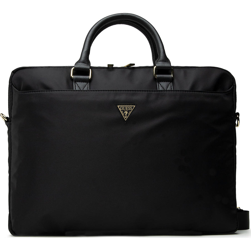 Guess Triangle Logo-veske for 16-tommers laptop, svart