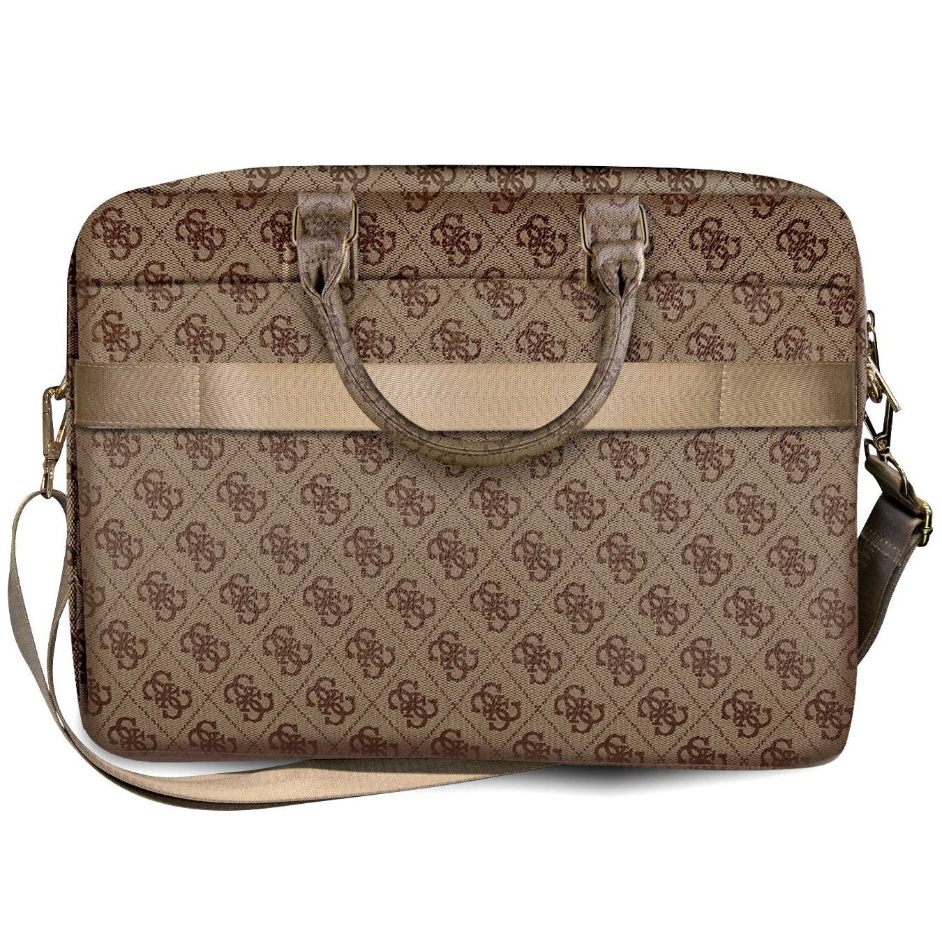 Guess 4G Metal Logo-veske for Laptop 15 tommer - 16 tommer, Brun