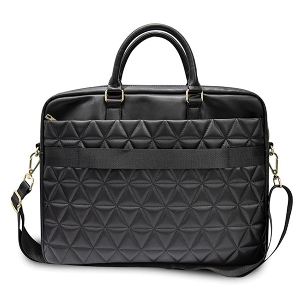 Guess Quilted-veske for 15-tommers laptop, svart
