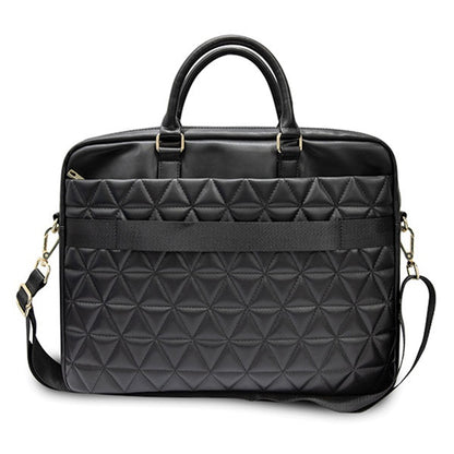 Guess Quilted-veske for 15-tommers laptop, svart