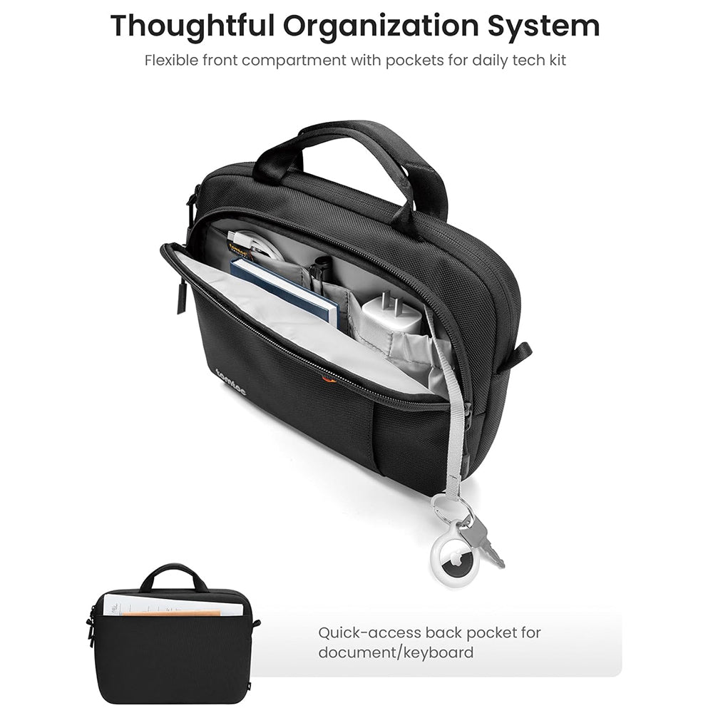 Veske for nettbrett maks. 12.9 tommer, Tomtoc, B30B1D1, Svart