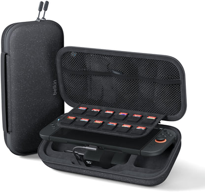Belkin Charging Beskyttelsesveske for Nintendo Switch 2 / Switch / Switch OLED-konsoll, Grå ENA001hqCH-V2