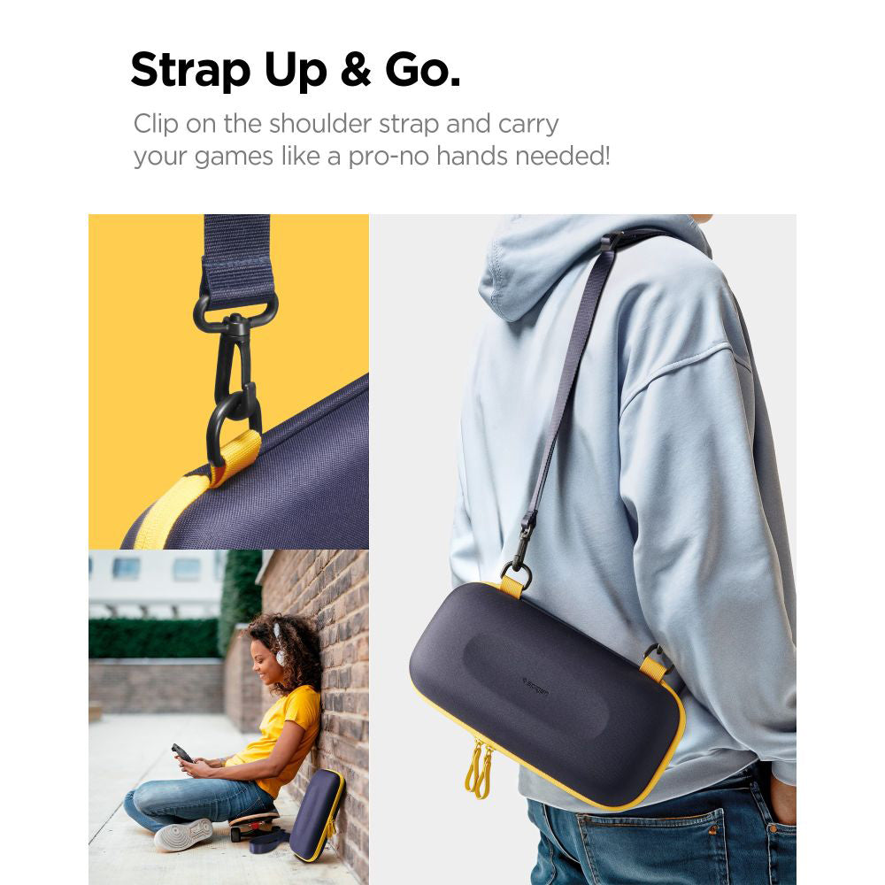 Spigen Nano Pop Pro beskyttelsesveske for Nintendo Switch 2, Marineblå