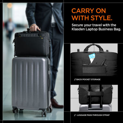 Spigen Klasden-veske for 16-tommers laptop, svart