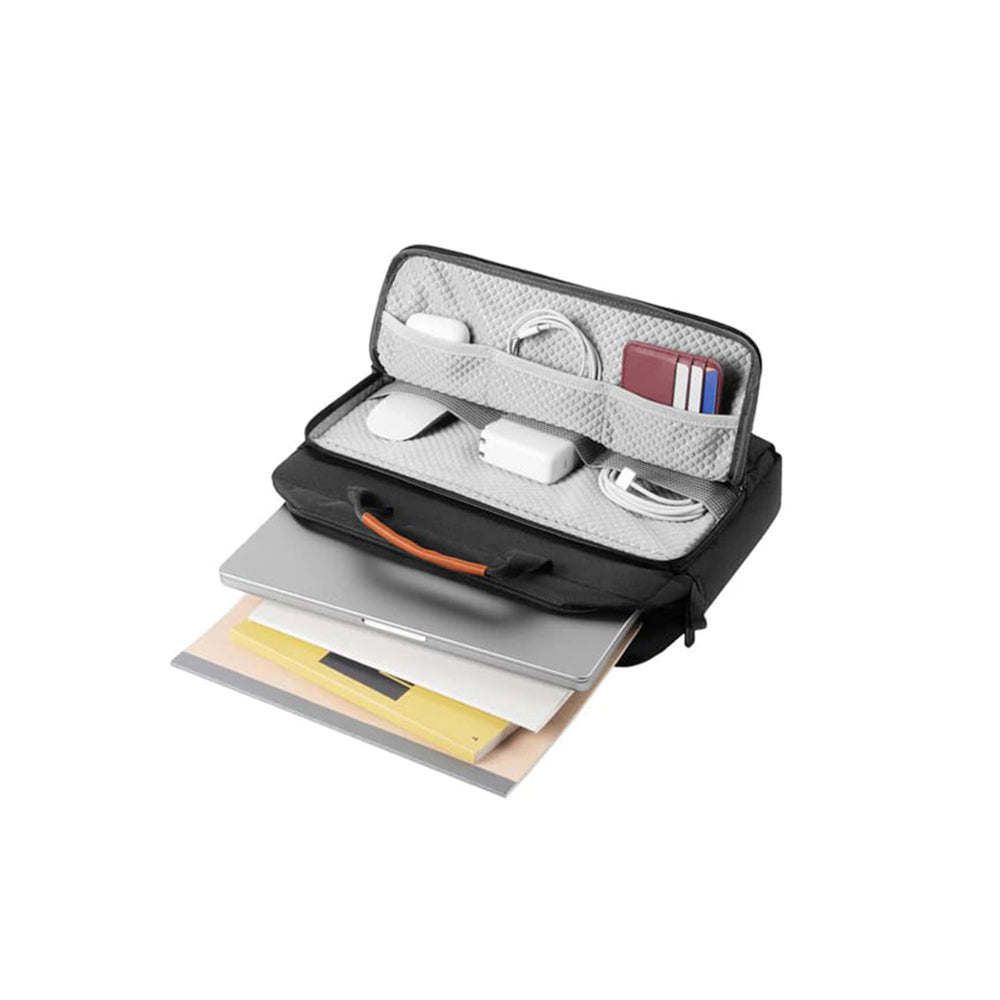 Tomtoc-veske for 16-tommers laptop, svart