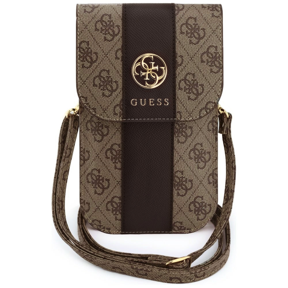 Universal telefonveske, Guess, 4G Classic Logo Stripe, Brun