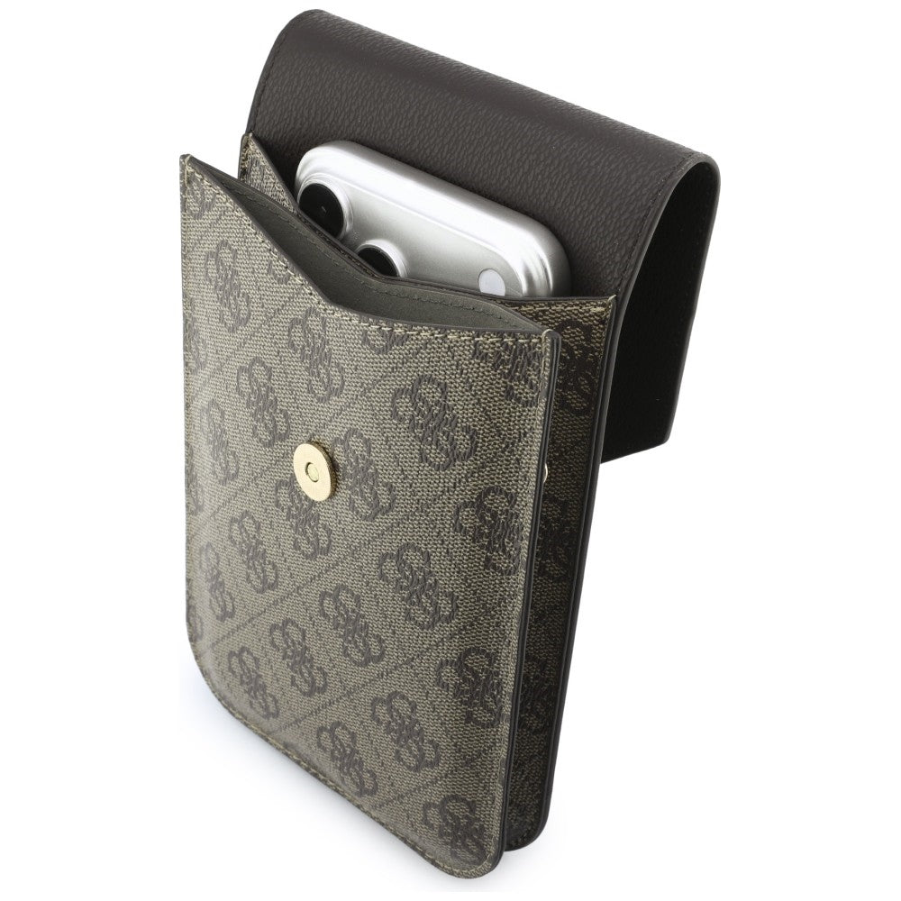 Universell Telefonveske, Guess, 4G Grained Classic Logo, Brun