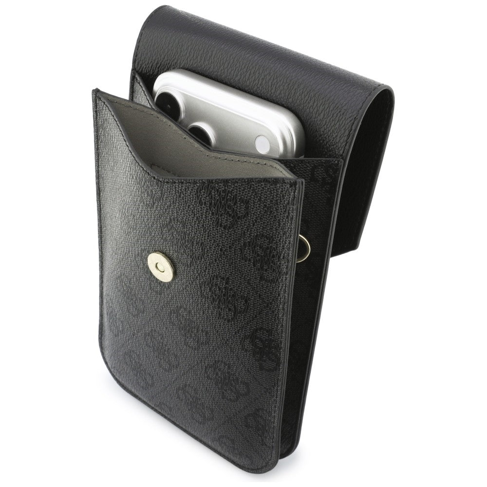 Universell Telefonveske, Guess, 4G Grained Classic Logo, Svart