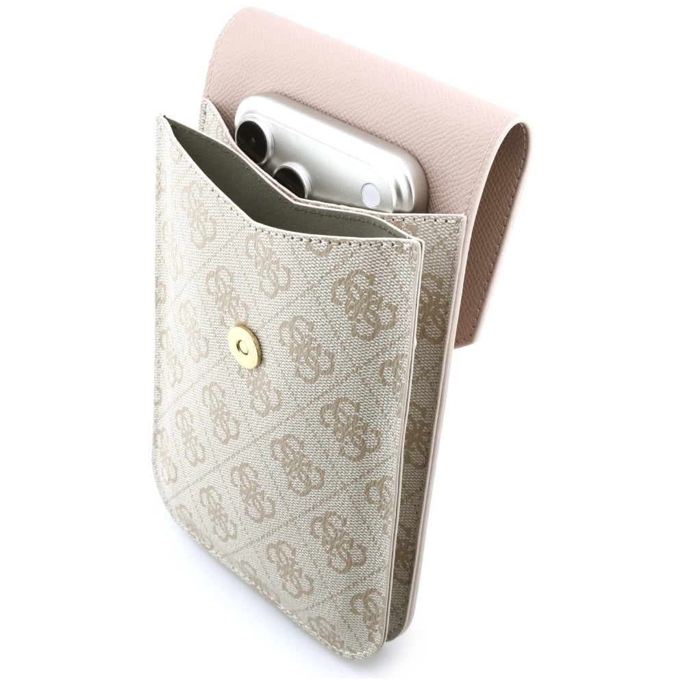 Universal telefonveske, Guess, 4G Grained Classic Logo, Rosa
