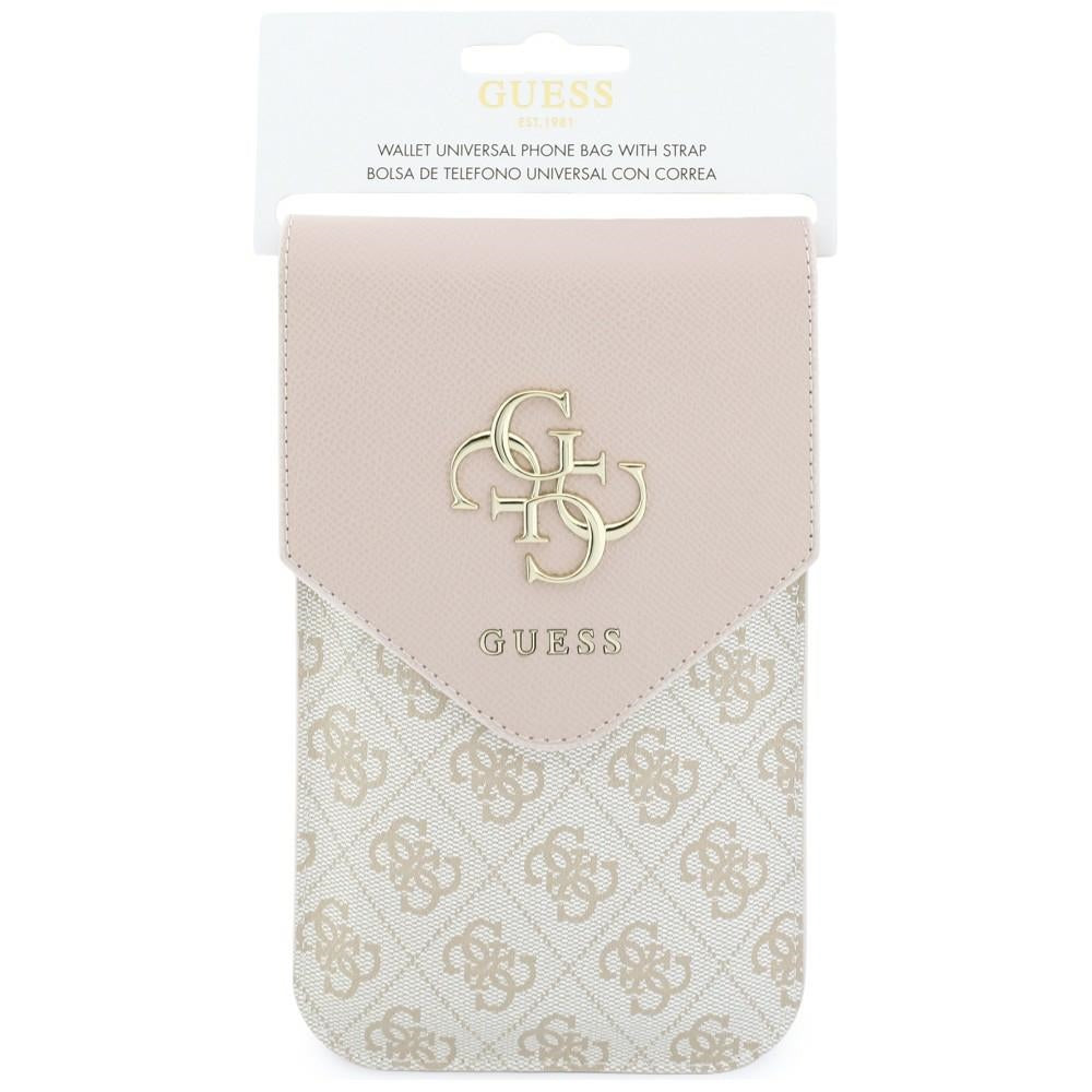 Universal telefonveske, Guess, 4G Grained Classic Logo, Rosa