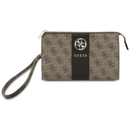 Universell telefonveske, Guess, 4G Round Classic Logo Stripe, brun