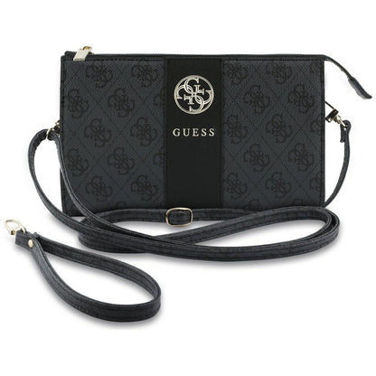 Universell telefonveske, Guess, 4G Round Classic Logo Stripe, svart