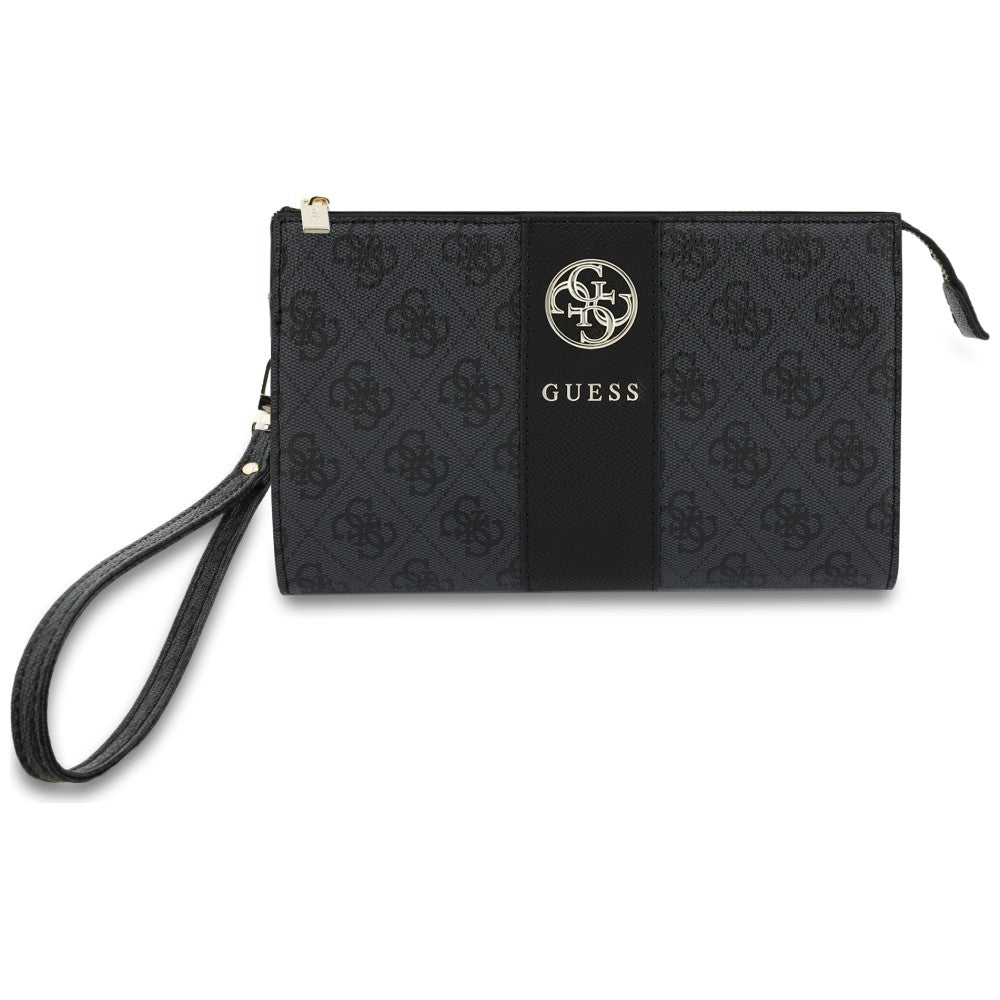 Universell telefonveske, Guess, 4G Round Classic Logo Stripe, svart