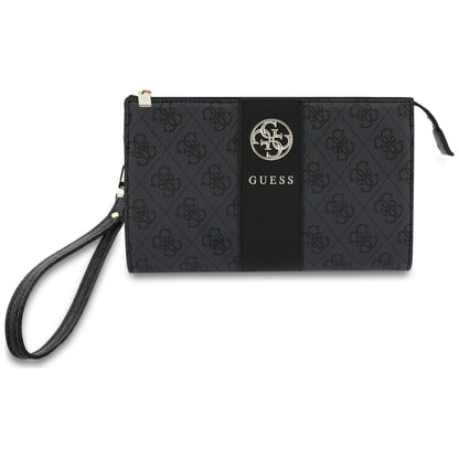 Universell telefonveske, Guess, 4G Round Classic Logo Stripe, svart