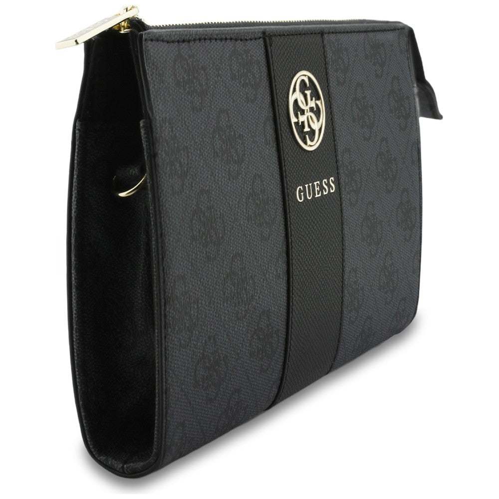 Universell telefonveske, Guess, 4G Round Classic Logo Stripe, svart