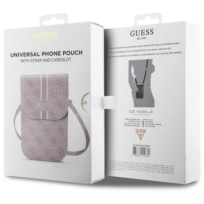 Universalveske for Telefon, Guess, 4G Stripes, Rosa