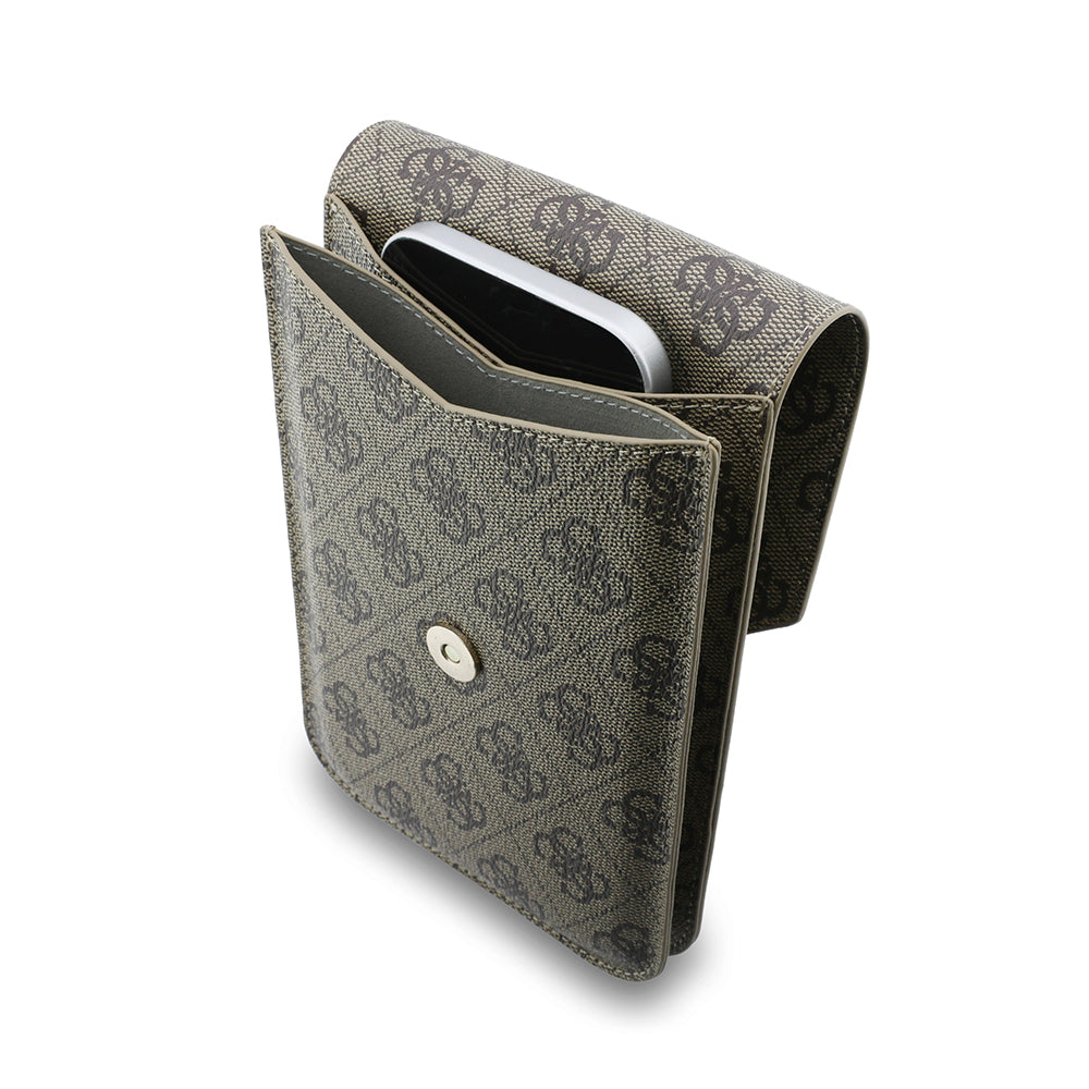 Universell Telefonveske, Guess, Fliptok Triangle 4G, Brun