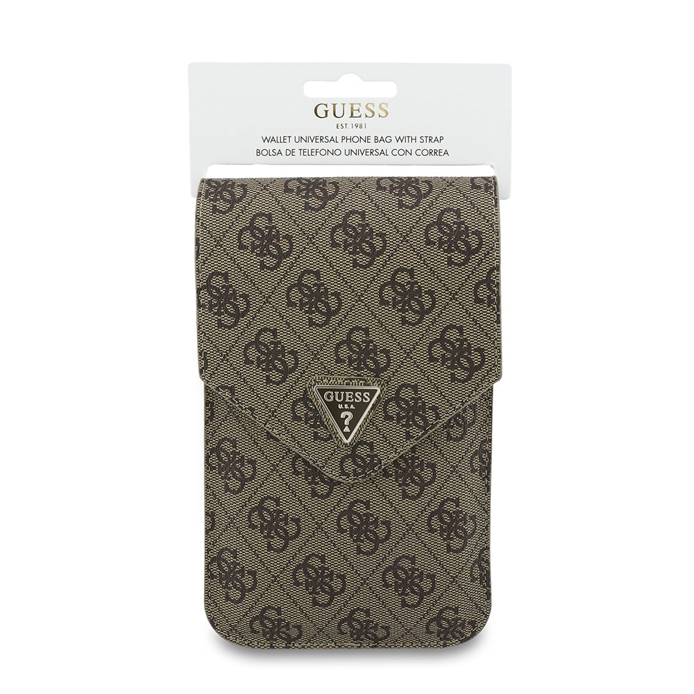 Universell Telefonveske, Guess, Fliptok Triangle 4G, Brun