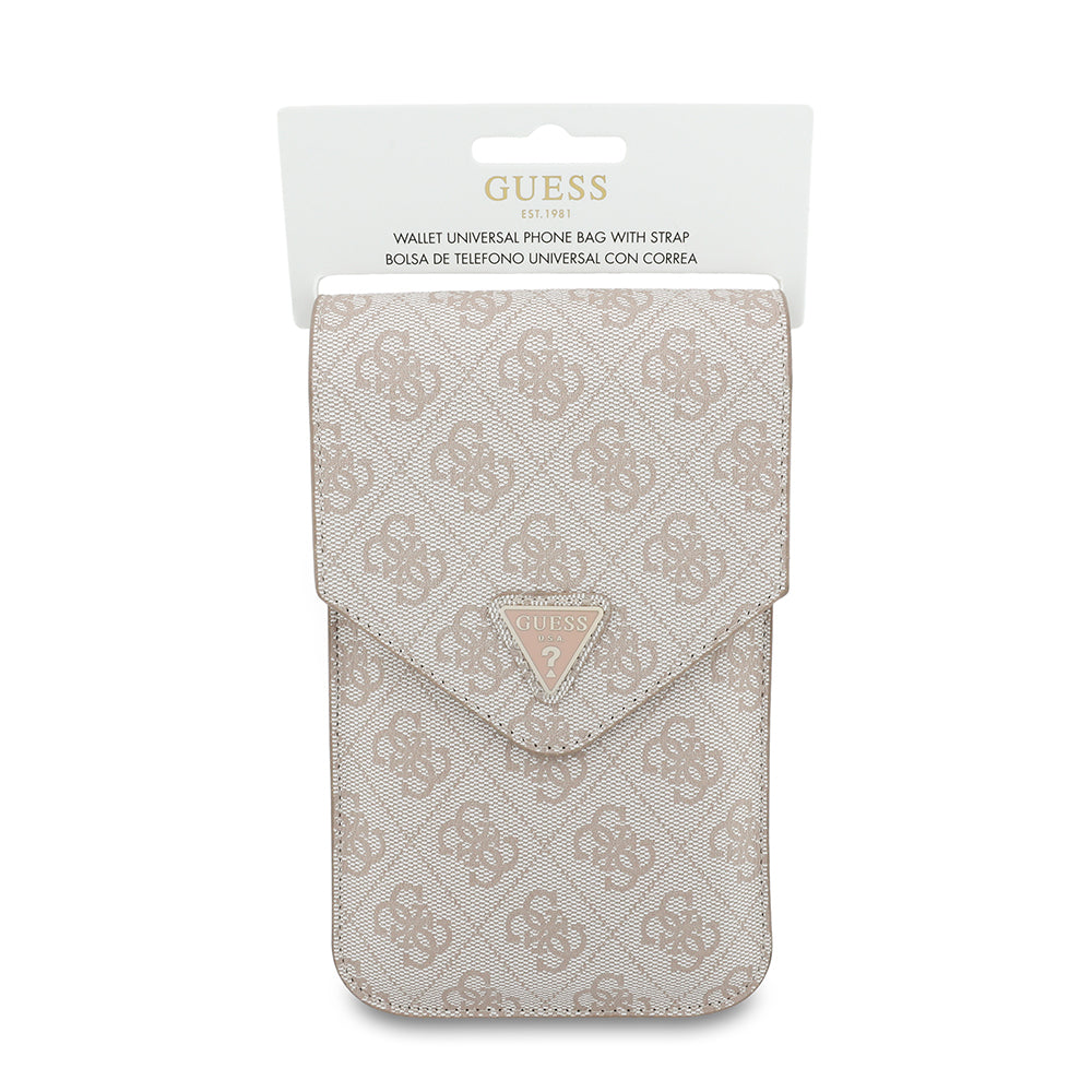 Universell Telefonveske, Guess, Fliptok Triangle 4G, Rosa